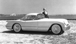 [thumbnail of 1954 Chevrolet Motorama Corvette Hardtop Convertible-Coupe f3q B&W.jpg]